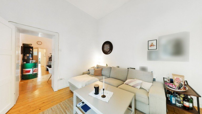 Wohnzimmer D�sseldorf - Oberbilk Erdgeschosswohnung Charmanter Altbautraum mit gro�z�gigem Raumgef�hl
