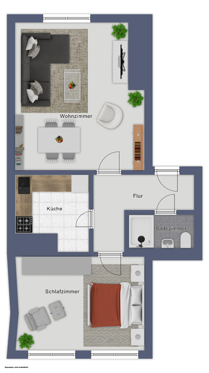 Grundriss Erdgeschosswohnung D�sseldorf