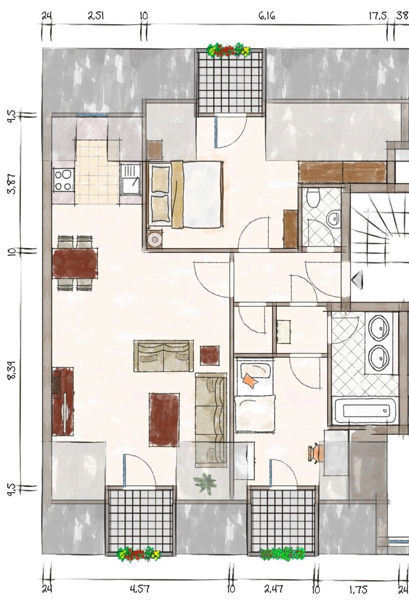 immoGrafik-Exposeplan-26186029801-DINA4 Dachgeschosswohnung D�sseldorf