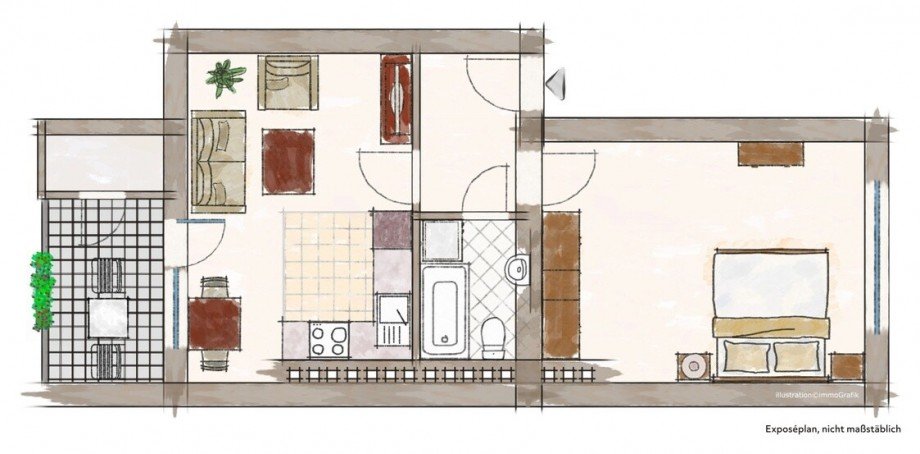 Grundriss Etagenwohnung D�sseldorf