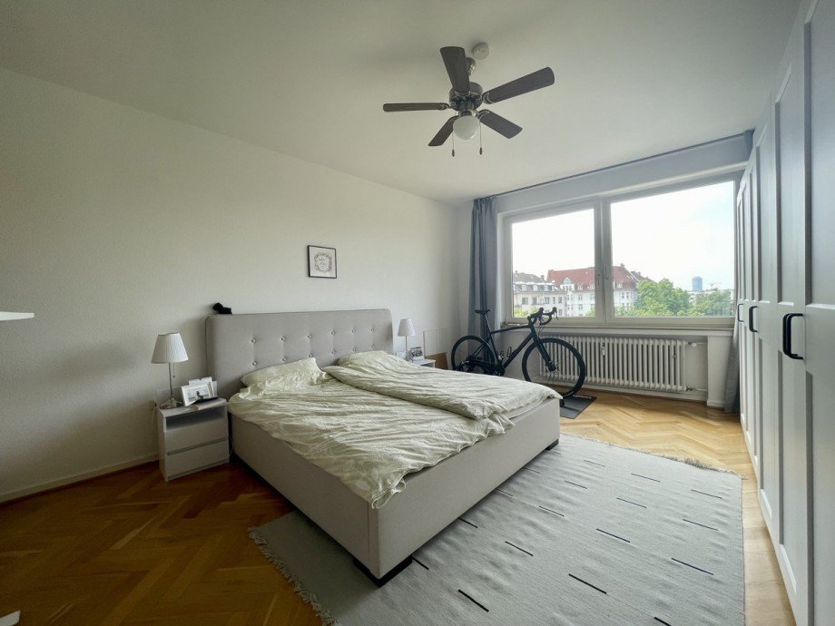 Schlafzimmer Dachgeschosswohnung D�sseldorf