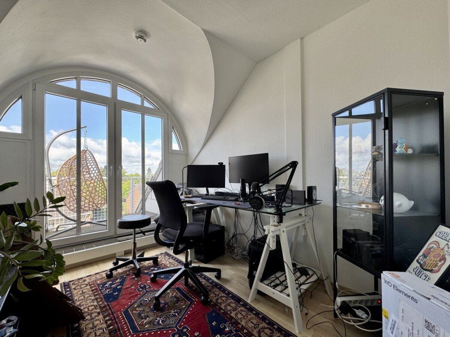 Arbeitszimmer Dachgeschosswohnung D�sseldorf