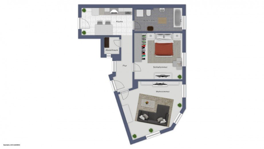 4. Obergeschoss Etagenwohnung D�sseldorf