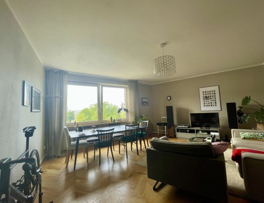 Wohnzimmer Dachgeschosswohnung D�sseldorf