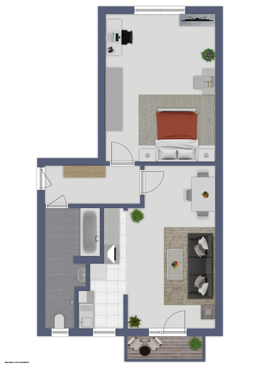 Grundriss Etagenwohnung D�sseldorf