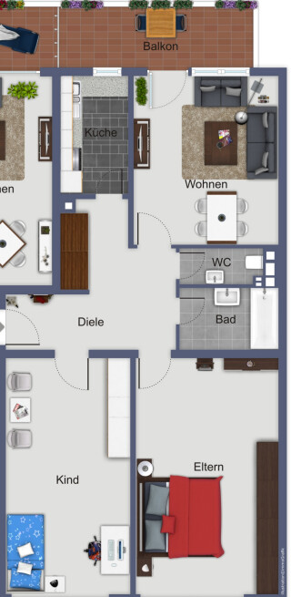 Grundriss Etagenwohnung D�sseldorf